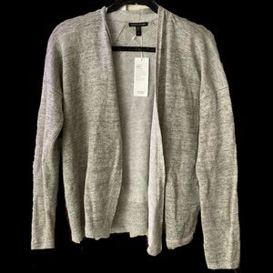 organic linen melange slouchy cardigan